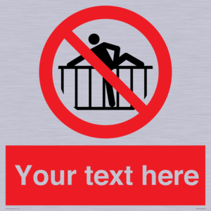 Custom prohibition do not cross barrier